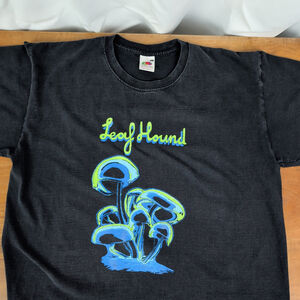 Vintage Leaf Hound Psychedelic Hard Rock Band T-Shirt